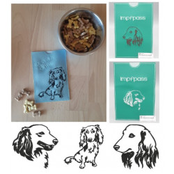 Stickdatei - Langhaar Dackel Silhouette